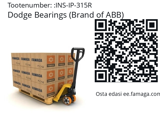   Dodge Bearings (Brand of ABB) INS-IP-315R