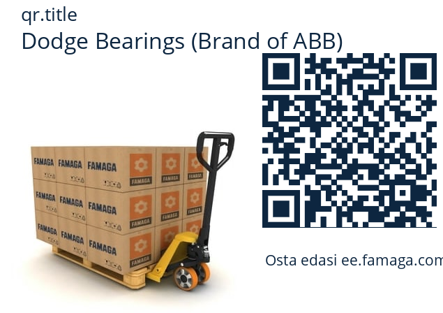   Dodge Bearings (Brand of ABB) .037583
