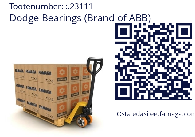   Dodge Bearings (Brand of ABB) .23111