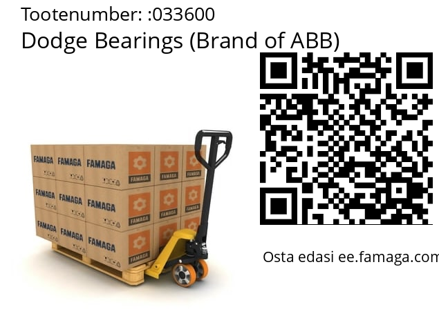   Dodge Bearings (Brand of ABB) 033600